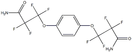 3,3'-(p-Phenylenebisoxy)bis(2,2,3,3-tetrafluoropropanamide) Struktur