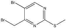 5-Bromo-4-(bromomethyl)-2-(methylthio)pyrimidine Struktur