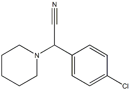 2-Piperidino-2-(4-chlorophenyl)acetonitrile Struktur