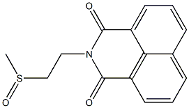 2-[2-(Methylsulfinyl)ethyl]-1H-benzo[de]isoquinoline-1,3(2H)-dione Struktur