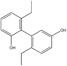 6,6'-Diethyl-1,1'-biphenyl-2,3'-diol Struktur