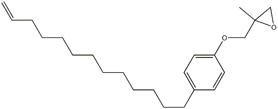 4-(12-Tridecenyl)phenyl 2-methylglycidyl ether Struktur