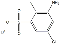 3-Amino-5-chloro-2-methylbenzenesulfonic acid lithium salt Struktur