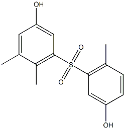 3,3'-Dihydroxy-5,6,6'-trimethyl[sulfonylbisbenzene] Struktur