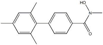 N-Methyl-4-(2,4,6-trimethylphenyl)benzohydroxamic acid Struktur