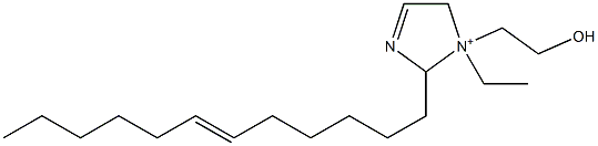 2-(6-Dodecenyl)-1-ethyl-1-(2-hydroxyethyl)-3-imidazoline-1-ium Struktur