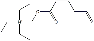 N,N-Diethyl-N-[(5-hexenoyloxy)methyl]ethanaminium Struktur