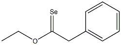 Phenylselenoacetic acid ethyl ester Struktur