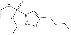 3-(Diethoxyphosphinyl)-5-butylisoxazole Struktur