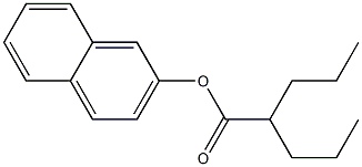 2-Propylvaleric acid 2-naphtyl ester Struktur