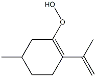 p-Mentha-3,8-dien-3-yl hydroperoxide Struktur