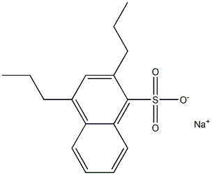 2,4-Dipropyl-1-naphthalenesulfonic acid sodium salt Struktur