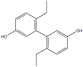 6,6'-Diethyl-1,1'-biphenyl-3,3'-diol Struktur