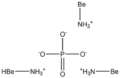 Phosphoric acid berylliumammonium salt Struktur