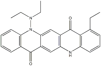 5-(Diethylamino)-8-ethyl-5,12-dihydroquino[2,3-b]acridine-7,14-dione Struktur