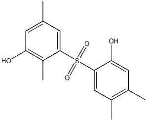 2,3'-Dihydroxy-2',4,5,5'-tetramethyl[sulfonylbisbenzene] Struktur