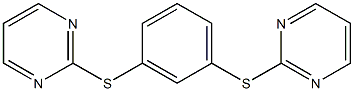 2,2'-[1,3-Phenylenebis(thio)]bispyrimidine Struktur