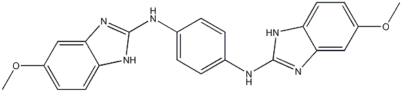 2,2'-[1,4-Phenylenebis(imino)]bis(5-methoxy-1H-benzimidazole) Struktur