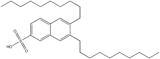 6,7-Didecyl-2-naphthalenesulfonic acid Struktur