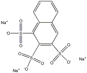 1,2,3-Naphthalenetrisulfonic acid trisodium salt Struktur