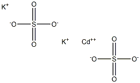 Potassium cadmium sulfate Struktur