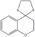 3,4-Dihydrospiro[2H-1-benzopyran-4,2'-1,3-dithiolane] Struktur