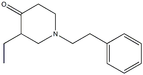 3-Ethyl-1-phenethyl-4-piperidone Struktur