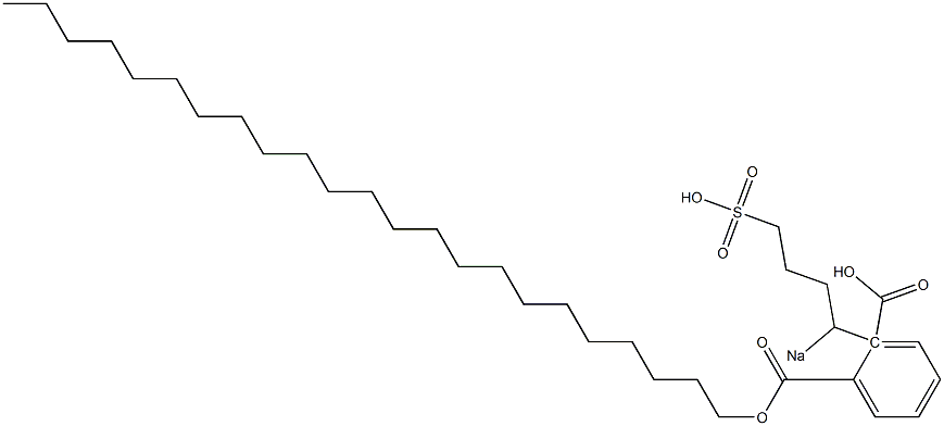 Phthalic acid 1-tricosyl 2-(1-sodiosulfobutyl) ester Struktur