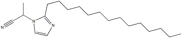 1-(1-Cyanoethyl)-2-tetradecyl-1H-imidazole Struktur