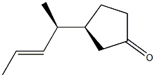 (3S)-3-[(1S)-1-Methyl-2-butenyl]cyclopentanone Struktur