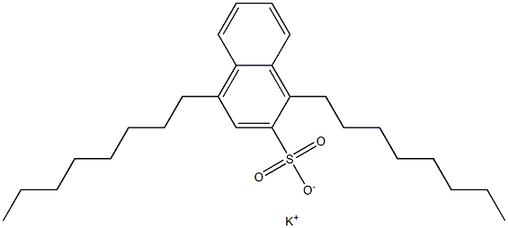 1,4-Dioctyl-2-naphthalenesulfonic acid potassium salt Struktur