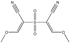 2,2'-Sulfonylbis[(E)-3-methoxypropenenitrile] Struktur