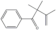 1-Phenyl-2,2,3-trimethyl-3-buten-1-one Struktur