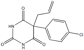 5-Allyl-5-(p-chlorophenyl)barbituric acid Struktur