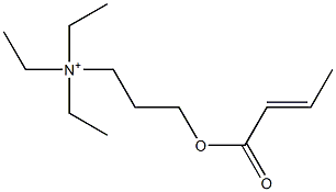 3-(2-Butenoyloxy)-N,N,N-triethyl-1-propanaminium Struktur