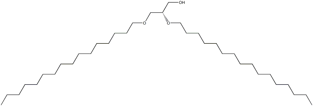 [S,(-)]-2-O,3-O-Dihexadecyl-D-glycerol Struktur