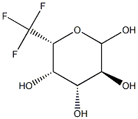 6,6,6-Trifluoro-6-deoxy-L-galactopyranose Struktur