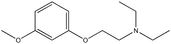 N,N-Diethyl-2-(3-methoxyphenoxy)ethanamine Struktur