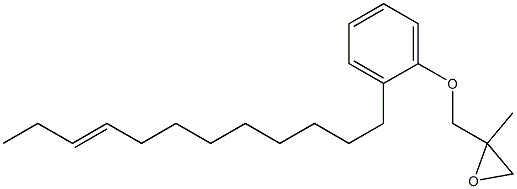 2-(9-Dodecenyl)phenyl 2-methylglycidyl ether Struktur