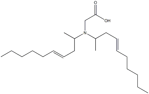 N,N-Di(4-decen-2-yl)glycine Struktur