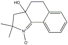 2,2-Dimethyl-3a-hydroxy-3,3a,4,5-tetrahydro-2H-benz[g]indole 1-oxide Struktur