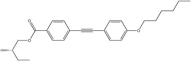 4-[(4-Hexyloxyphenyl)ethynyl]benzoic acid (S)-2-methylbutyl ester Struktur