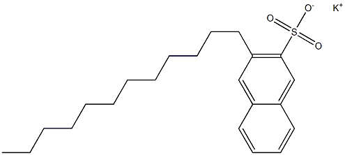 3-Dodecyl-2-naphthalenesulfonic acid potassium salt Struktur