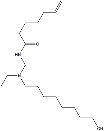 N-[[N-Ethyl-N-(8-hydroxyoctyl)amino]methyl]-6-heptenamide Struktur