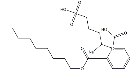 Phthalic acid 1-nonyl 2-(1-sodiosulfobutyl) ester Struktur