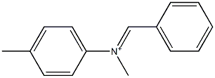 N-Methyl-N-(p-tolyl)benzenemethaniminium Struktur