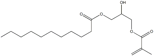 1,2,3-Propanetriol 1-methacrylate 3-undecanoate Struktur