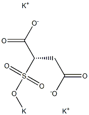 [S,(-)]-2-(Potassiosulfo)succinic acid dipotassium salt Struktur