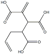 3-Butene-1,2,3-tricarboxylic acid 1-(2-propenyl) ester Struktur