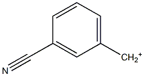 3-Cyanobenzyl cation Struktur